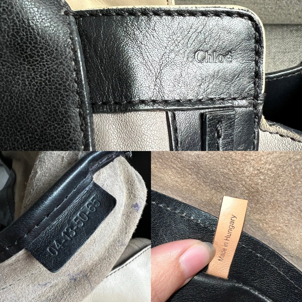 Chloe black and gray color block Allison bag - Picture 11 of 16